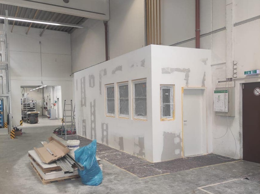 Rohbau vom Büro